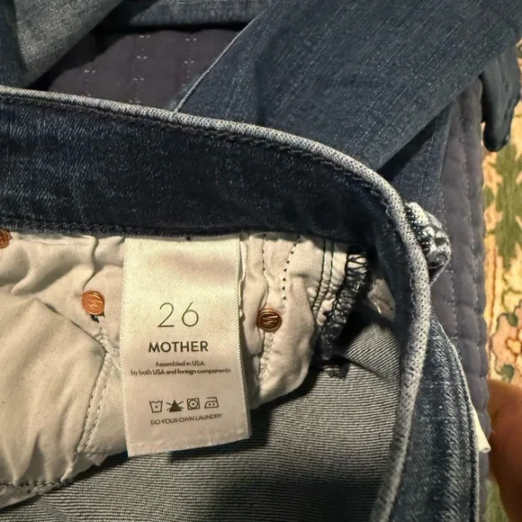 MOTHER The Insider Ankle Jeans Manana Mi Amor size 26 - Picture 4 of 11